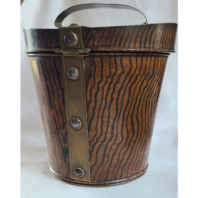 Wood Antique English Wooden Biscuit Box For Sale - Image 7 of 8