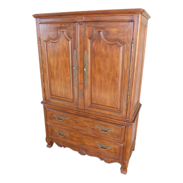 Drexel Heritage South of France Louis XV Style Wardrobe Chest For Sale