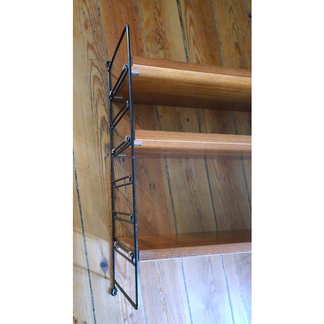 Teak String Wall Unit, 1960s For Sale - Image 3 of 13