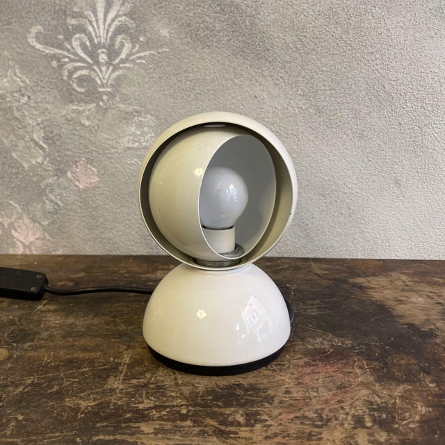 Artemide White Eclisse Lamp by Vico Magistretti for Artemide, 1965 For Sale - Image 4 of 9
