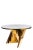 2020s Modern Gold Waterfall Marble Top Dining Table For Sale - Image 5 of 5