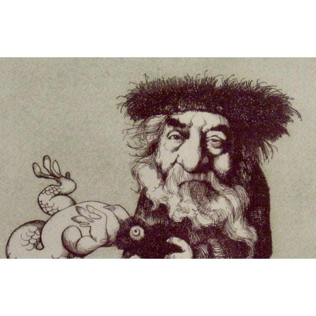 Late 20th Century Charles Bragg The Fifth Day C. 1980 Reproduction Print For Sale - Image 5 of 8