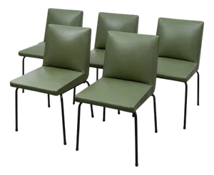 Dining Room Chairs attributed to Pierre Guariche for Meurop, Belgium, 1958, Set of 5
