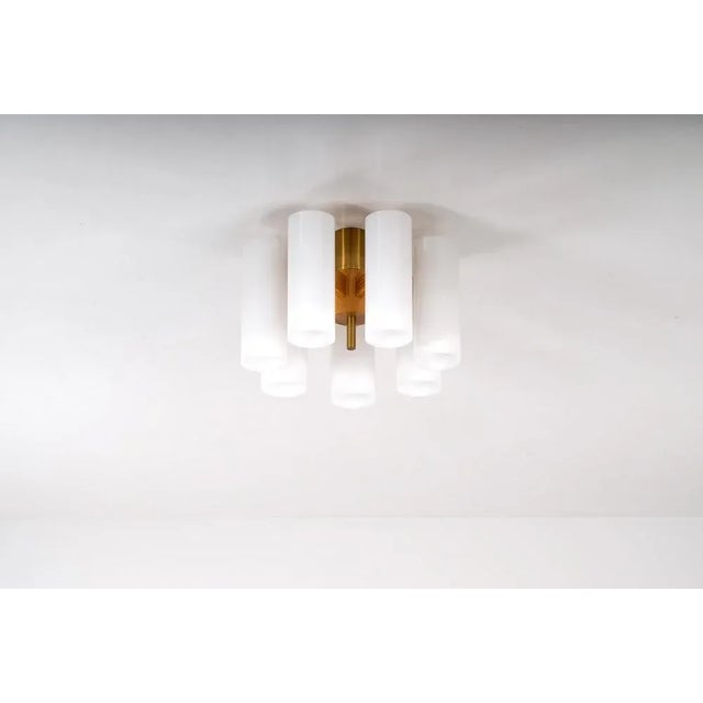 White Vintage Luxus Ceiling Lamps by Uno & Östen Kristiansson, 1960s For Sale - Image 8 of 10