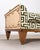 20th C. Art Deco Style Greek Key Velvet and Raffia Settee For Sale - Image 13 of 18