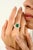 Statement Natural Square Cut Emerald Cocktail Ring Made in 18k Solid White Gold featuring natural emerald of 3.05 carats...