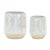 Bring a touch of natural charm to your space with this Set of Two-Tone Porcelain Planters featuring a subtle leaf design....
