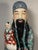 An impressive Late Qing to Early Republic Chinese porcelain figurine depicting Lu Xing (禄星), the revered deity of wealth,...