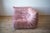 Pink Pearl Velvet Togo Living Room by Michel Ducaroy for Ligne Roset, Set of 5 For Sale - Image 18 of 18