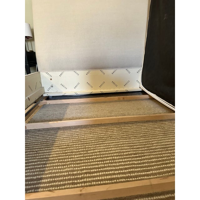 Kreiss Collection Panama Bed Frame, Queen, Upholstered For Sale In Los Angeles - Image 6 of 9