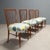 Vintage Italian Chairs in Beech and Fabric, 1960s, Set of 6 For Sale - Image 4 of 10