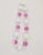 Modern Vintage 1980s Monet White & Pink Lucite Necklace For Sale - Image 3 of 6