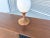 1960s Mid-Century Modern Tall Sculptural Walnut & Ceramic Table Lamp For Sale - Image 9 of 11
