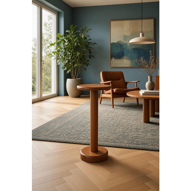 Wood Pedestal in Teak from Dyrlund, Denmark, 1960s For Sale - Image 7 of 8