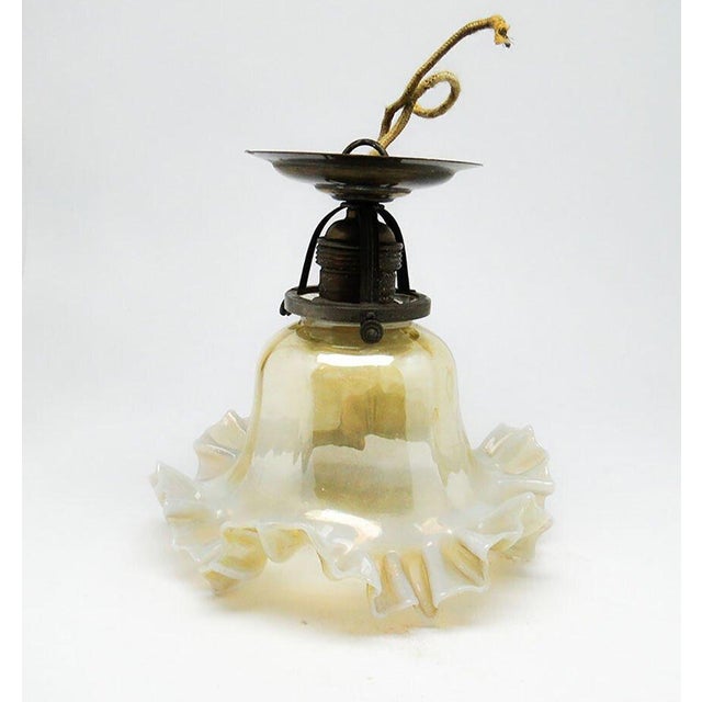 Early 20th Century Glass Pendant Lamp For Sale - Image 10 of 11