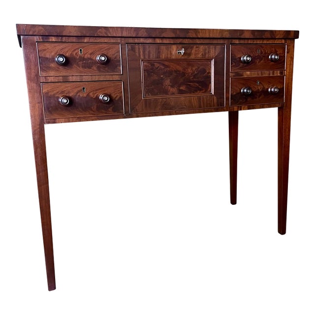 Antique Flame Mahogany Brandy Board For Sale