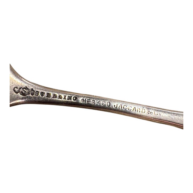 Anitque Whiting Co. Sterling Silver Butter Knife. Anitque Lily-Engraved For Sale