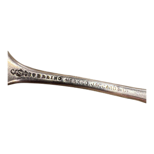 Anitque Whiting Co. Sterling Silver Butter Knife. Anitque Lily-Engraved