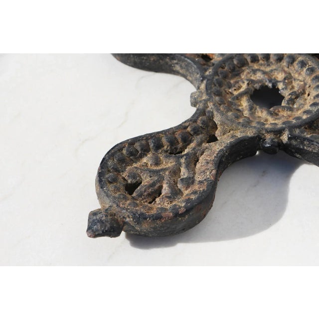 Large 18th Century Cast Iron Cross, Amazing Details, Portuguese Chairish