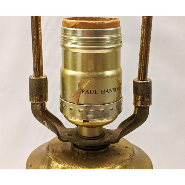 Vintage Paul Hanson Hollywood Regency Table Lamp For Sale - Image 11 of 11