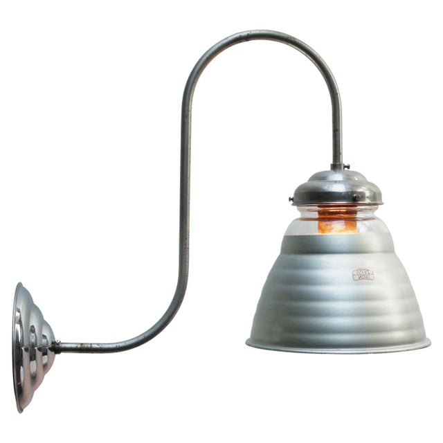Gray Mercury Mirror Glass Sconce from Zeiss Ikon For Sale - Image 8 of 9