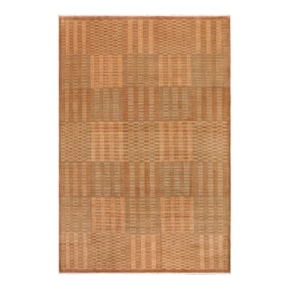 1980s 1980s Boho Chic Gabbeh Brown/Beige Wool Rug - 10'0" X 13'4" For Sale