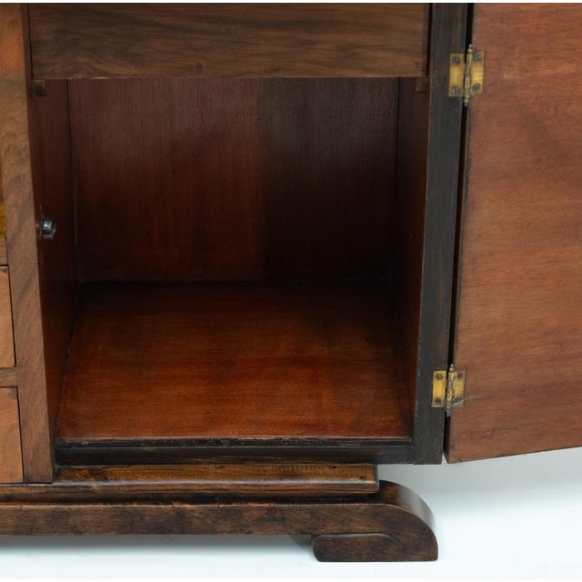 Art Deco Walnut Bedside Cabinets, 1930s, Set of 2 For Sale - Image 10 of 18