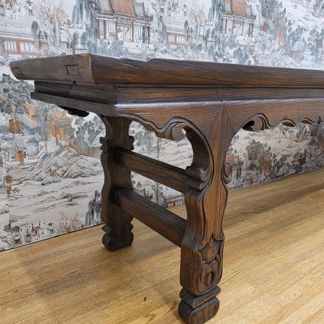 Wood Antique Shanxi Province Bench For Sale - Image 7 of 12
