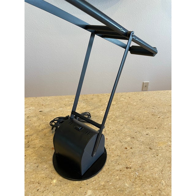 Metal 1980s Postmodern Black Cantilever Task Lamp by Lite Source Inc. For Sale - Image 7 of 9