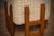 Mid-Century Modern Art Deco Pouf in Wood and White Cream, 1990 For Sale - Image 3 of 11