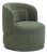 Massa Textured Green Swivel Accent Chair For Sale