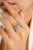 Not Yet Made - Made To Order Gorgeous 1.59 Carats Blue Sapphire and Diamond Engagement Ring Size 5 For Sale - Image 5 of 11