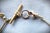 Vintage Art Deco Four Gold Fob Bracelet For Sale - Image 4 of 10