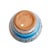 1980s Trina Reyes 1984 Wheel Thrown Pottery Vase With Colorful Glaze For Sale - Image 5 of 5
