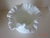White Hobnail Milk Glass ruffled edge 6' decorative bowl that could be used as a candy dish. It was displayed on Ethan...