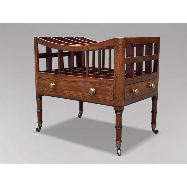 Antique George III Mahogany Canterbury, 1790 For Sale - Image 9 of 9