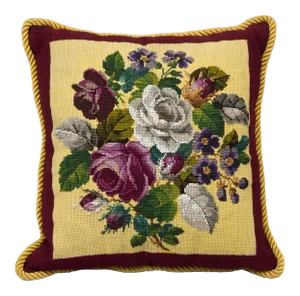 Victorian Beadwork Cushion, Circa 1880