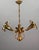 Gilt Metal Three-Light Chandelier by Hans Kögl, 1970s For Sale - Image 9 of 18