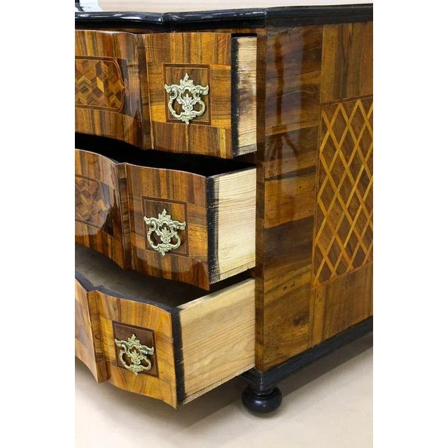 18th Century Baroque Chest of Drawers in Inlay Works, Austria, 1760 For Sale - Image 6 of 18