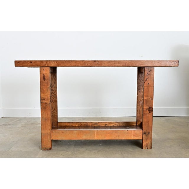 French 19th Century Solid Oak Workbench For Sale - Image 13 of 13