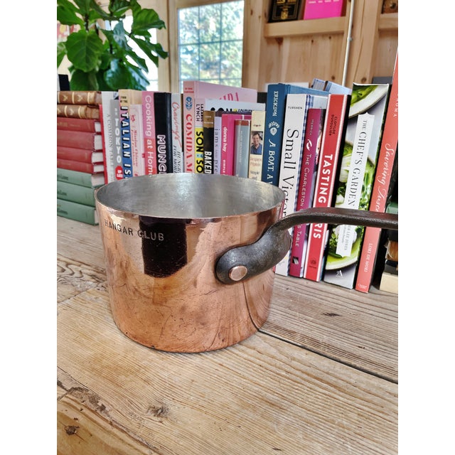 1930s Mutual Ny Copper Pot From the Hangar Club Nyc For Sale - Image 4 of 8