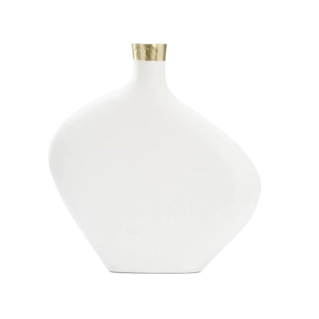 Chelsea House Inc Asymmetric Vase - White, Large For Sale - Image 4 of 6