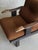 A Rare Model Pair of Armchairs by Guillerme et Chambron, circa 1960. Great Design Lines and original dark chocolate brown...