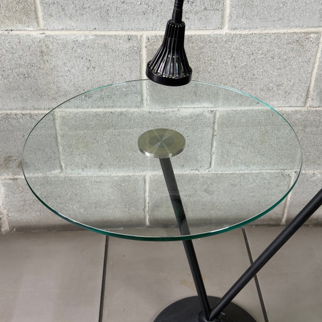 Black Babà Coffee Table with Integrated Lamp by Ignoto, 1980s For Sale - Image 8 of 12