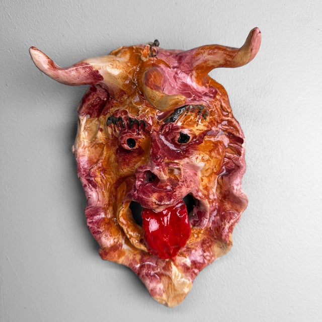 Ceramic Apotropaic Mask by Gennaro Condurso, Italy, 2010s For Sale - Image 6 of 8