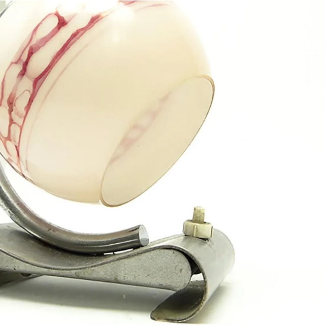 Art Deco Bedside Lamp from Napako, Czechoslovakia, 1950s For Sale - Image 4 of 9