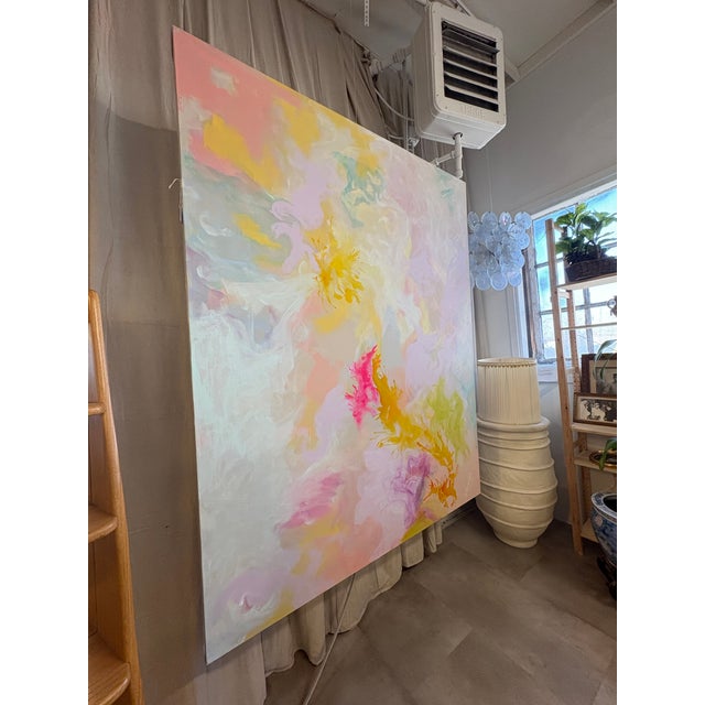 A luminous, large-scale original by American artist JP Kilkenny, this oversized acrylic on canvas is a showstopping...