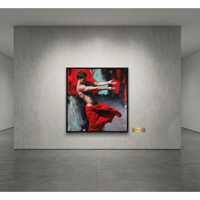 Filippo Manfroni, I'll Be There 2, Oil on Canvas For Sale - Image 3 of 8
