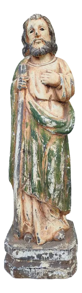 Moses Figure in Limewood, 1890s