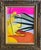 Abstract Abstract Painting of a Face With Blue Eye in Vintage Frame by Alexandra Brown For Sale - Image 3 of 7